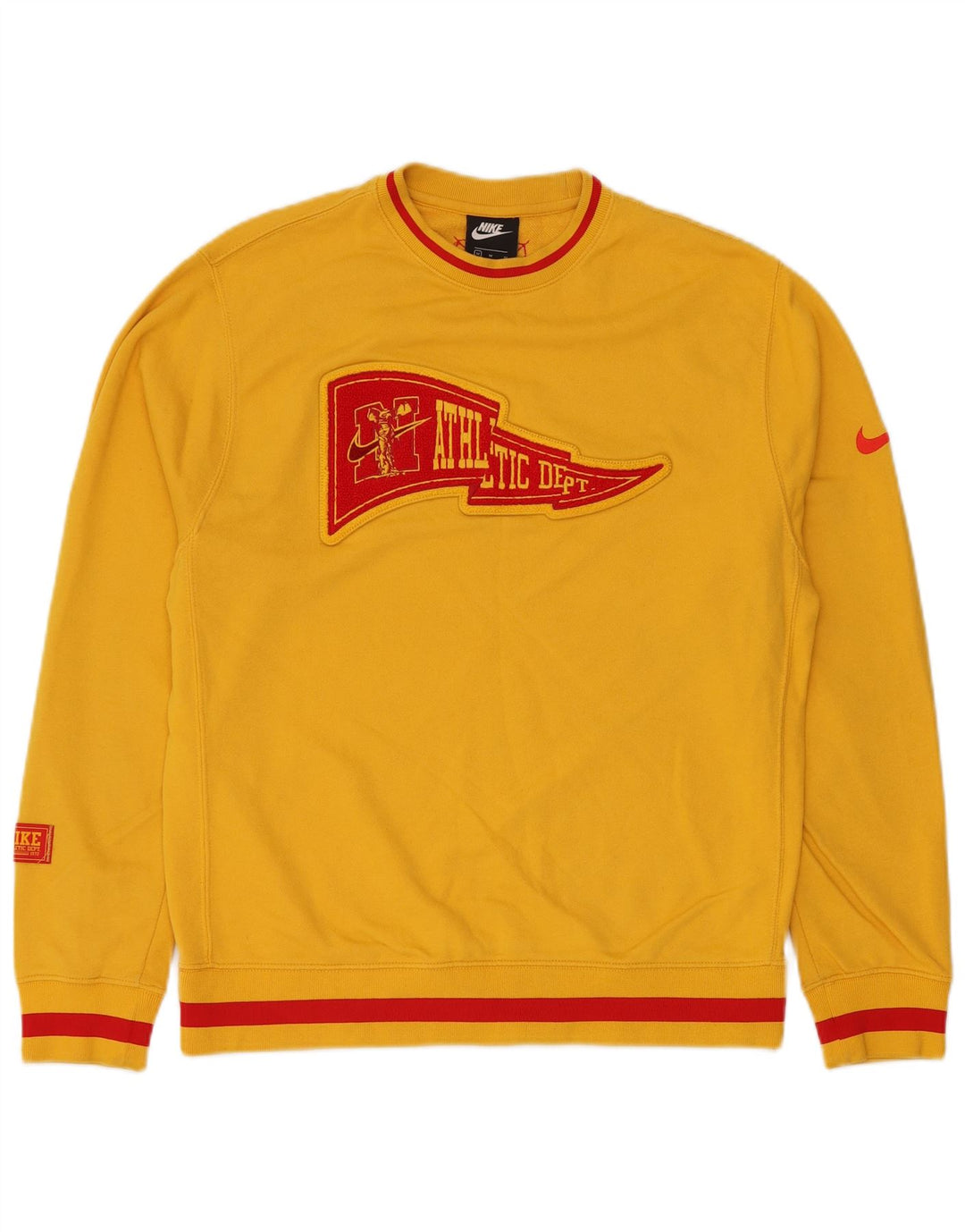 Męska bluza Nike Athletic Dept Graphic, średnia żółta bawełna