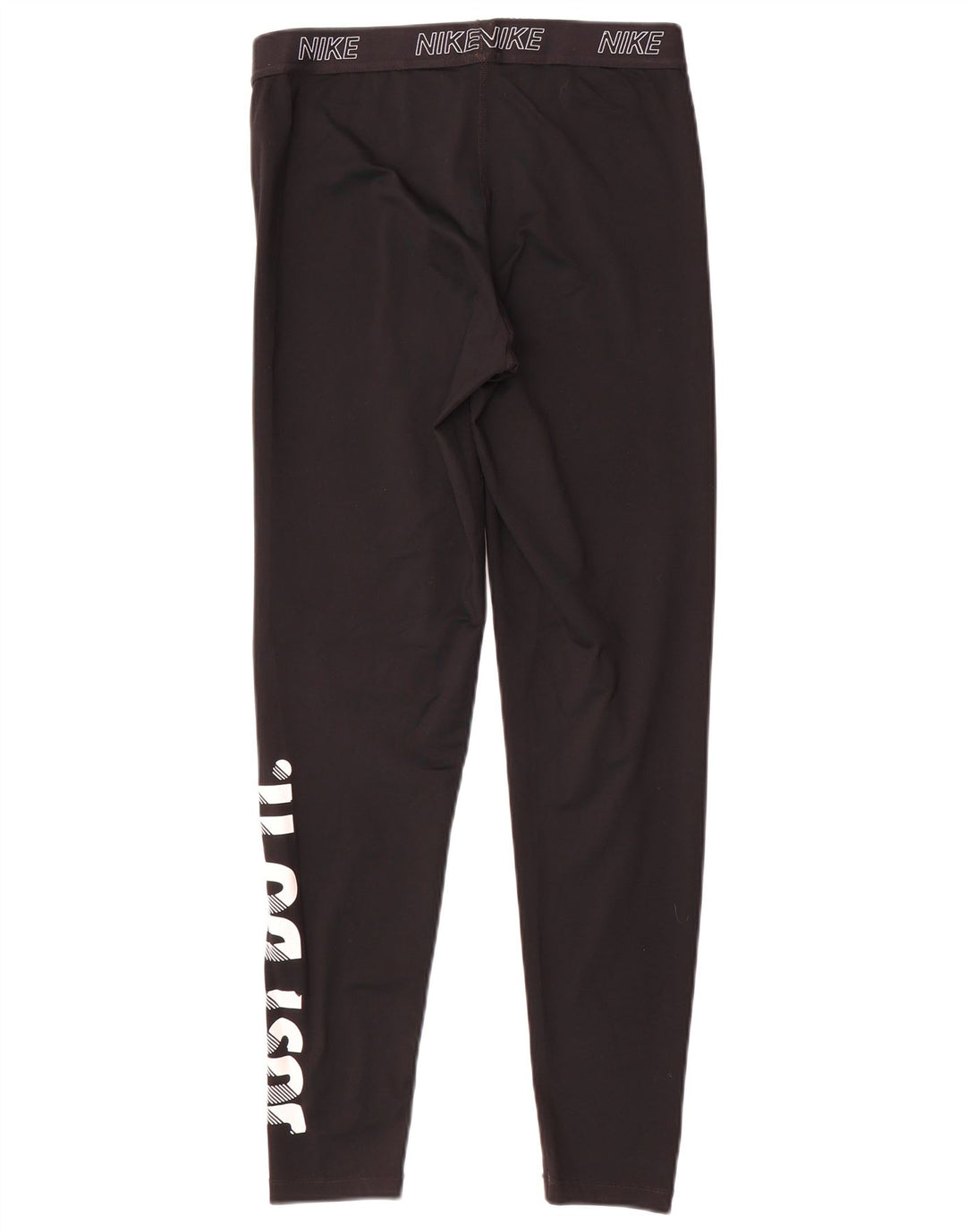 Nike Dame Grafiske Leggings UK 14 Large Sort Polyester