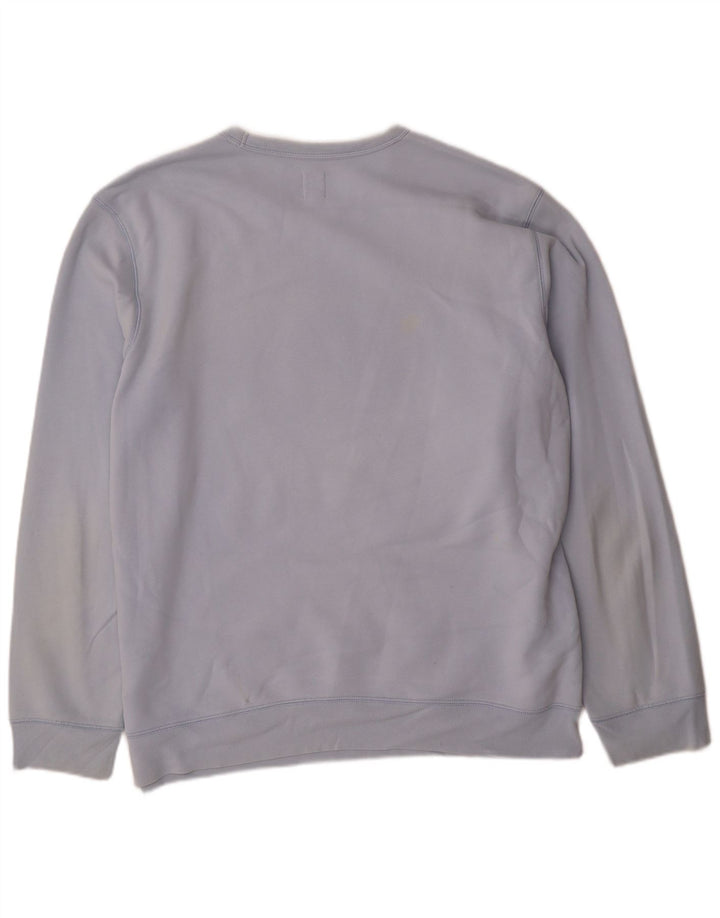 Gap Mens Graphic Sweatshirt Jumper XL Blue Cotton