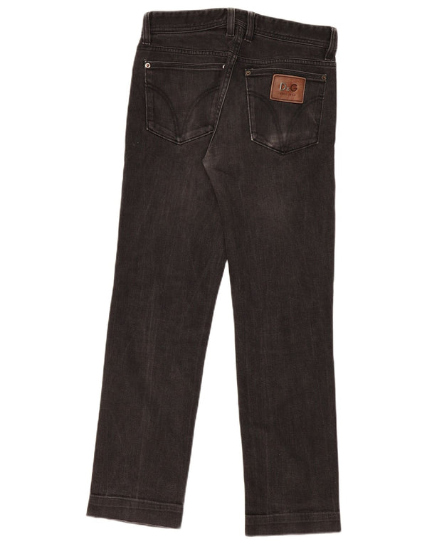 Dolce & Gabbana Womens Slim Jeans W31 L31 Black Cotton