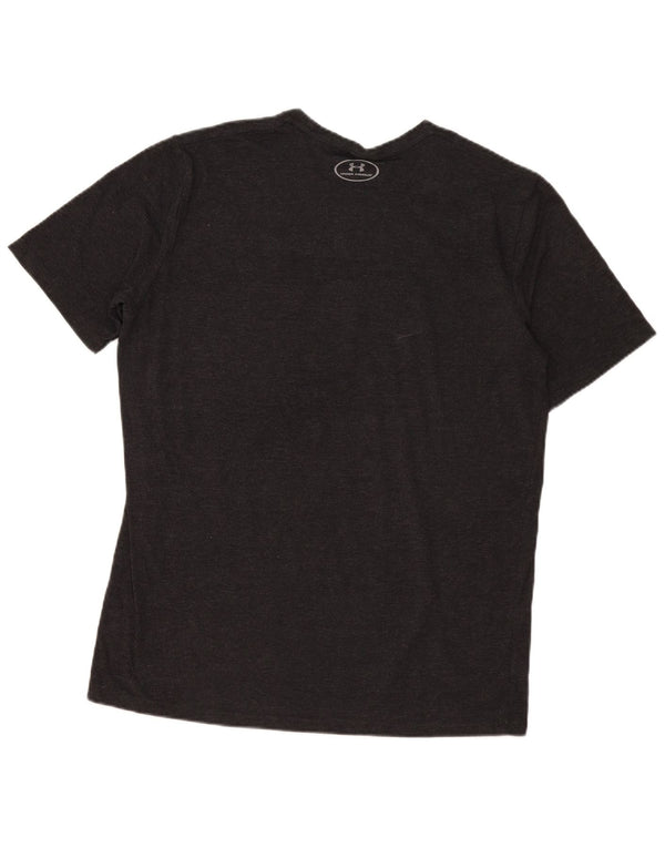 T-shirt grafica da uomo Under Armour Heat Gear Top grande nera