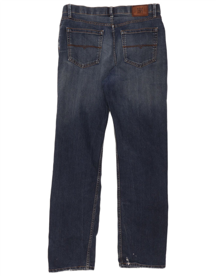 Marks & Spencer Mens Straight Jeans W34 L33 Blue Cotton