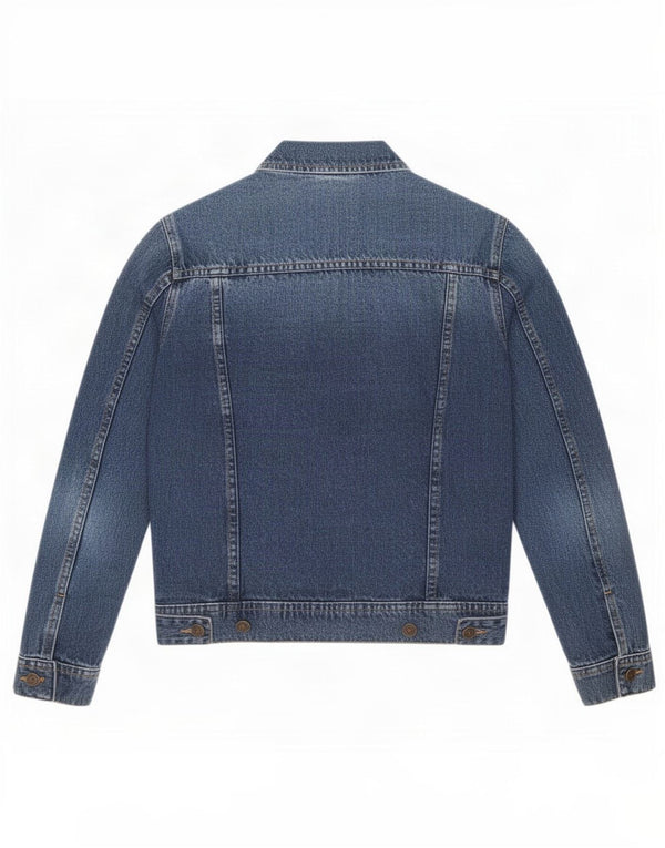 Женская джинсовая куртка Zara UK 10, маленькая синяя, хлопок