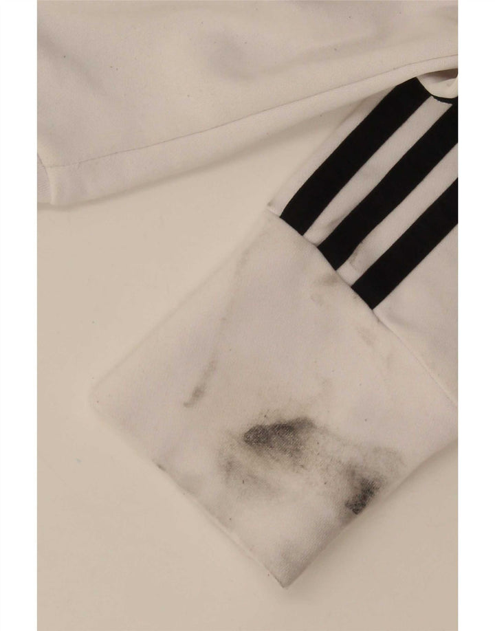 Adidas træningsdragt topjakke til kvinder UK 16 Stor hvid polyester