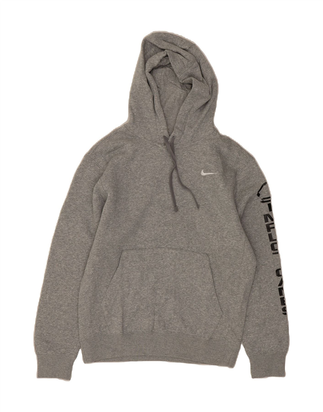 NIKE Mens Graphic Hoodie Jumper Small Grey Cotton Vintage Nike and Second-Hand Nike from Messina Hembry 