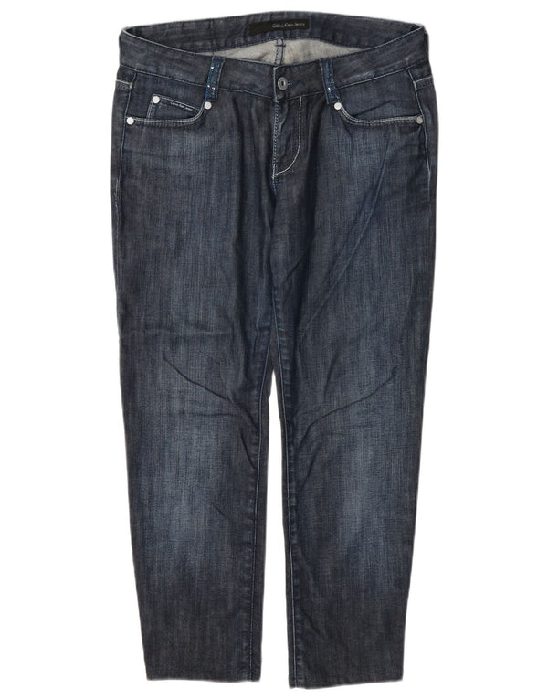 Calvin Klein Womens Cropped Jeans W29 L24 Navy Blue Cotton