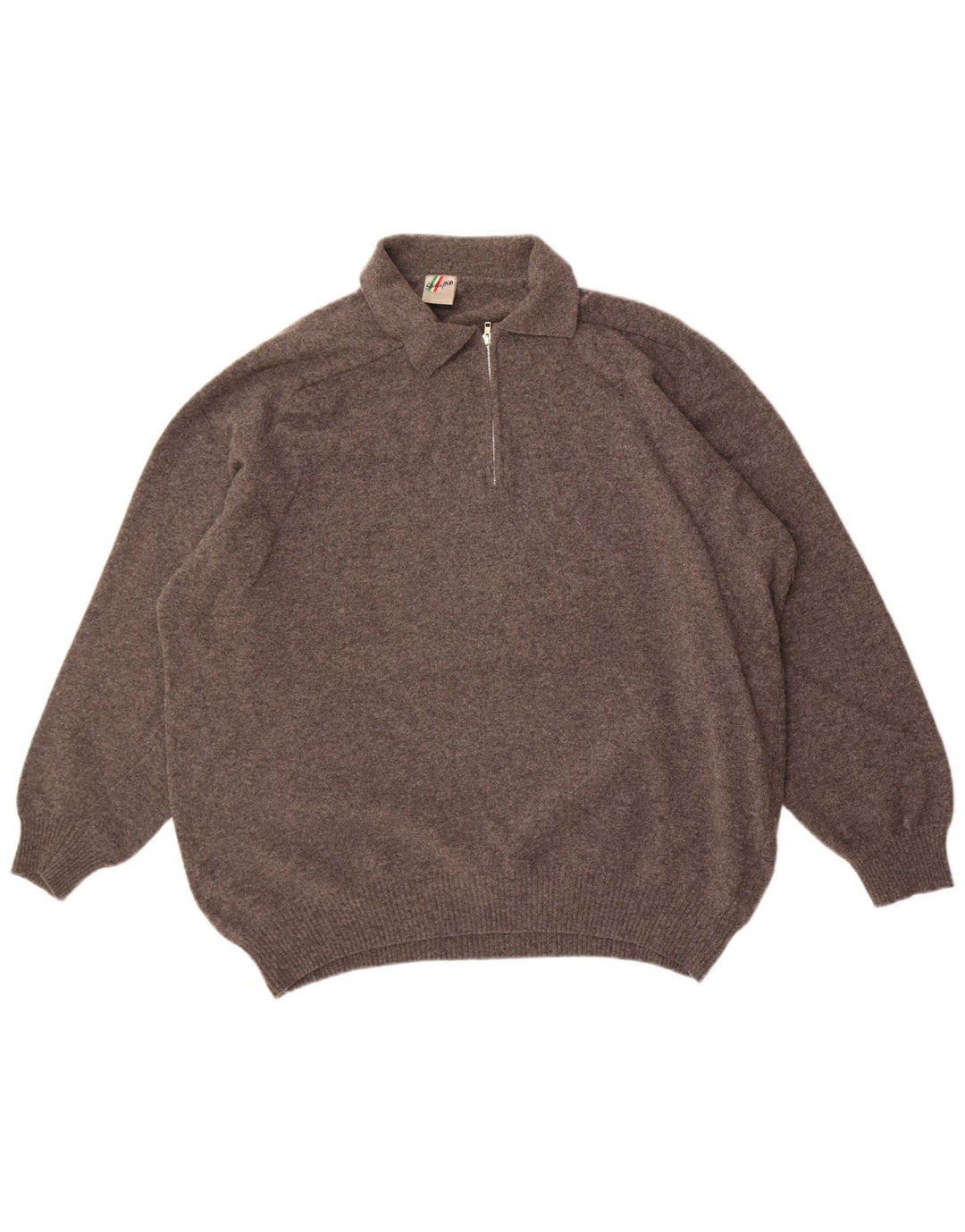 Walbusch Mens Studio Pitti Polo Neck Jumper Sweater 2XL Grey Virgin Wool