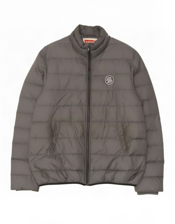 Giacca imbottita da uomo Levi's UK 44 2XL Poliammide grigia