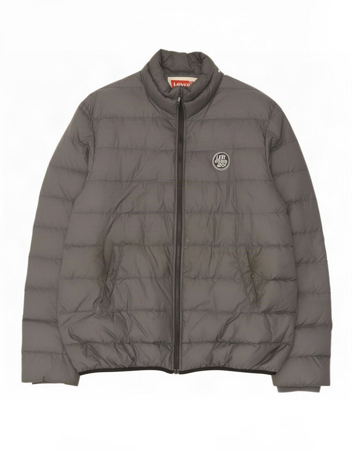 Giacca imbottita da uomo Levi's UK 44 2XL Poliammide grigia