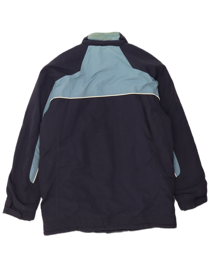 Giacca a vento da uomo Adidas UK 38 Medium Blu Navy Colourblock in poliammide