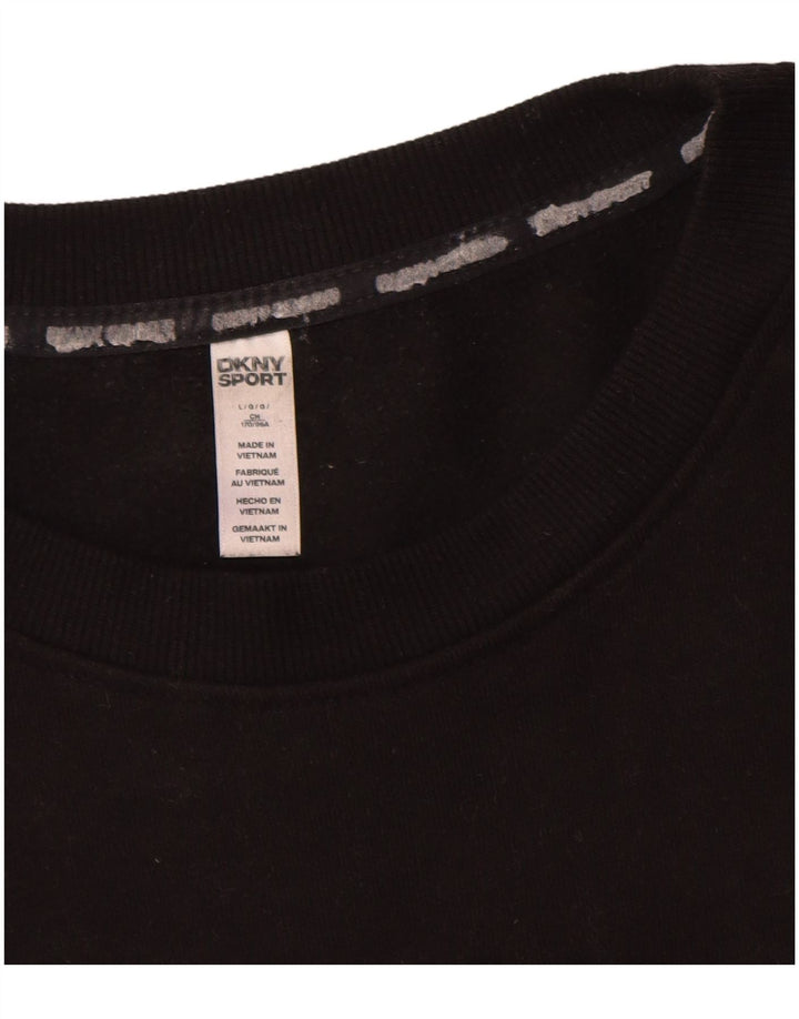 Dkny Herre Grafisk Sweatshirt Jumper Stor Sort Bomuld
