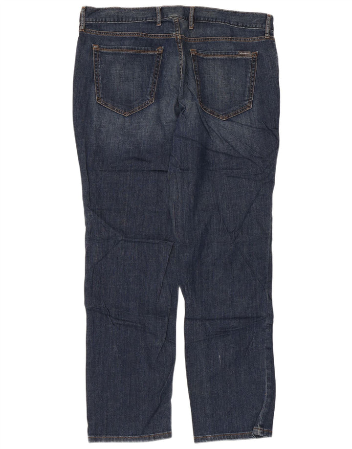 EDDIE BAUER Womens Boyfriend Distressed Straight Jeans W36 L30  Blue