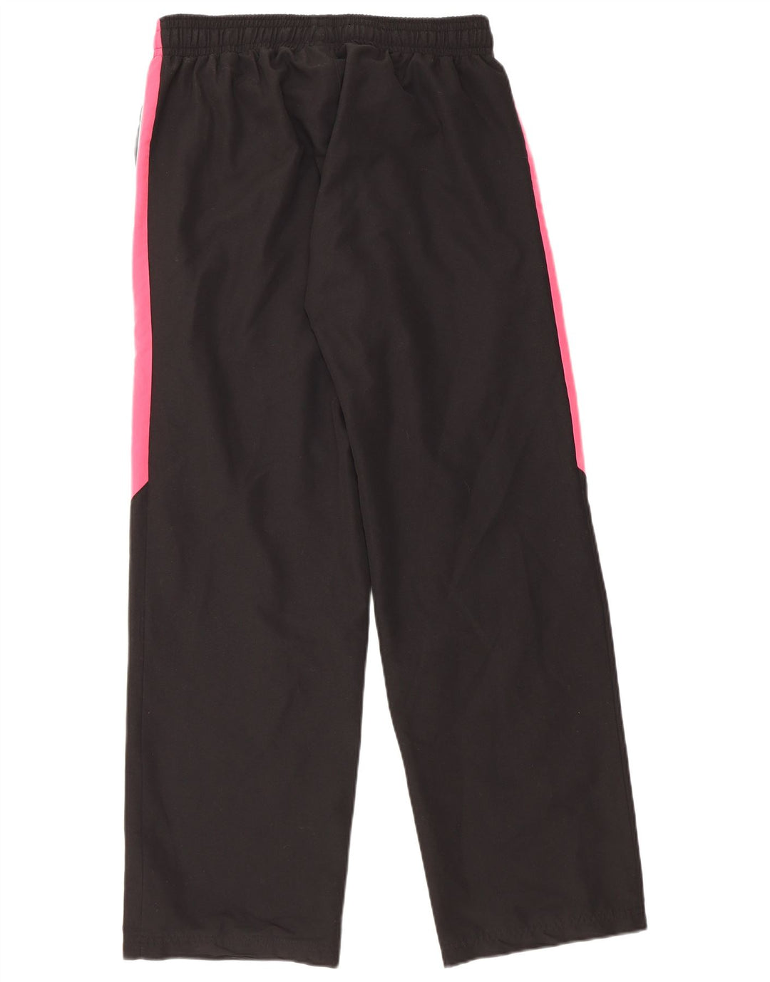 REEBOK Womens Tracksuit Trousers UK 14 Large Black Colourblock Polyester