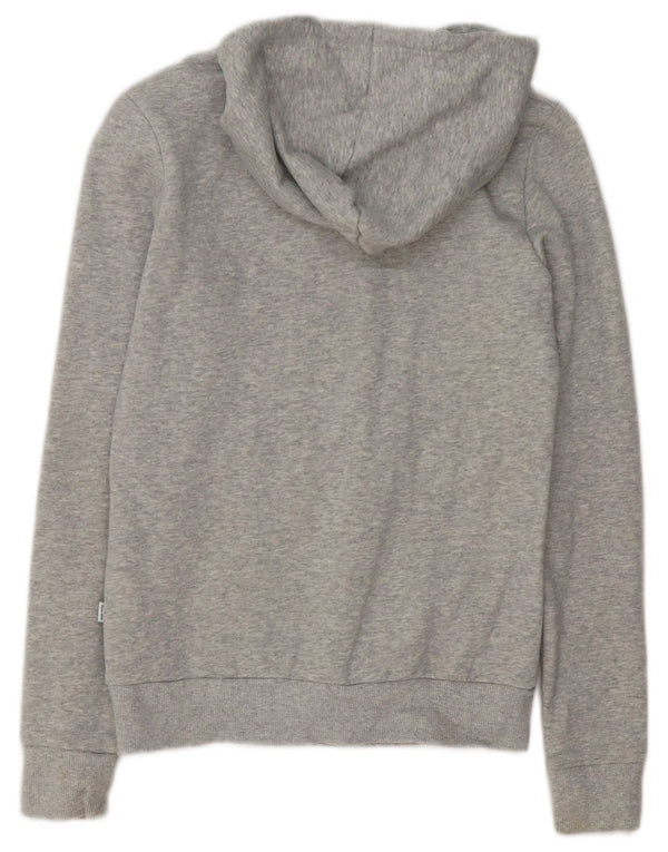 Damska bluza z kapturem Puma z grafiką UK 6 XS, szara, nakrapiana bawełna
