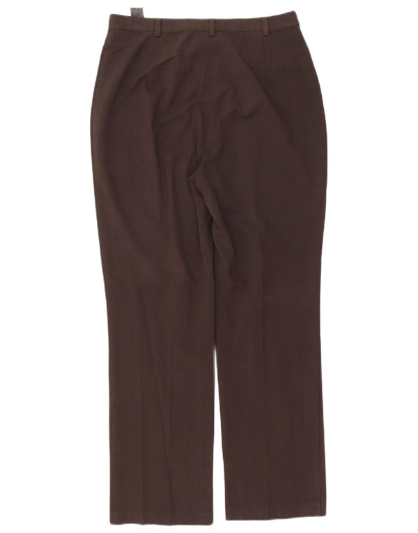 Marks & Spencer Damen Gerade Freizeithose UK 14 Medium W30 L30 Braun
