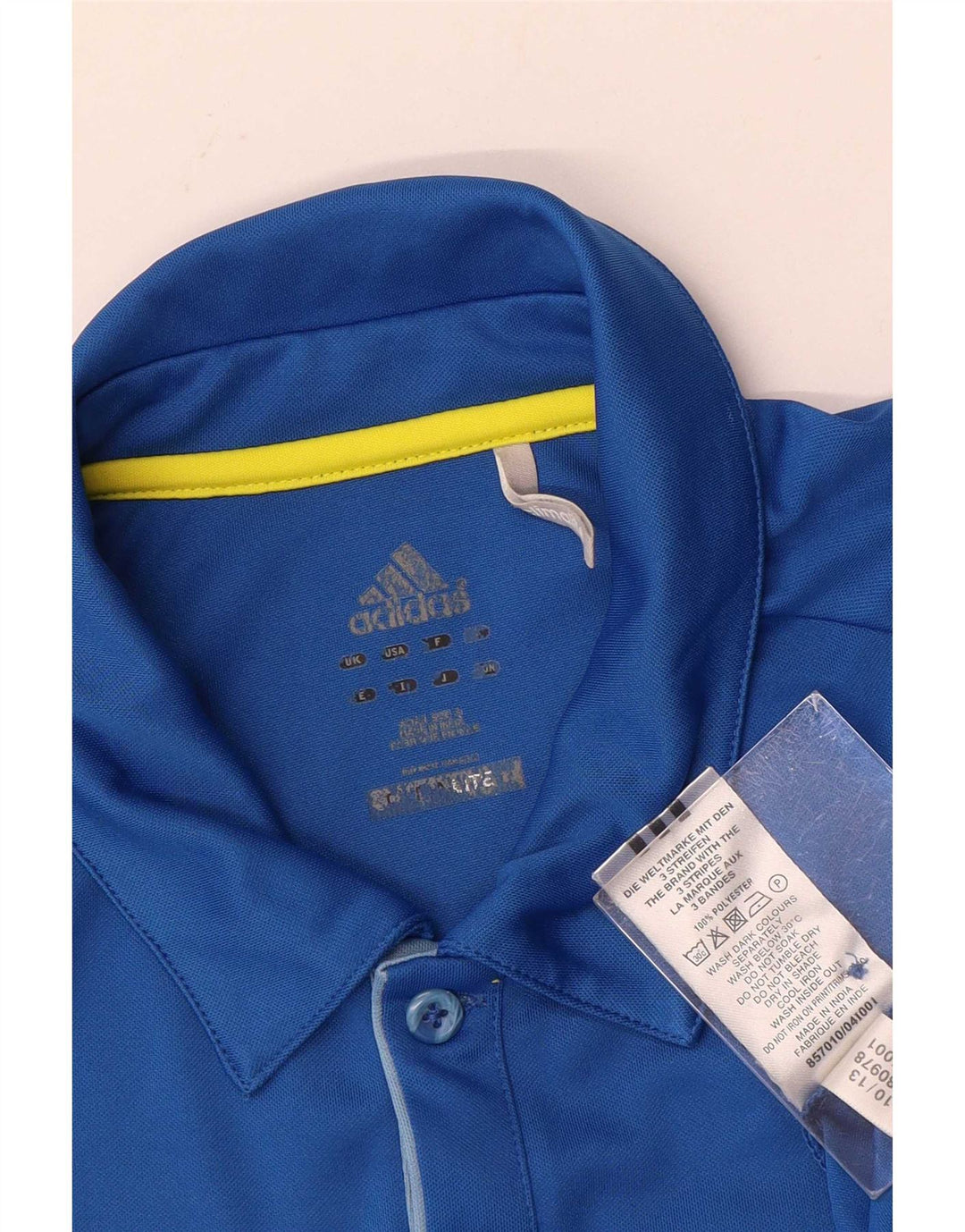 Ανδρικό πουκάμισο Adidas Climalite Polo Small Blue Polyester