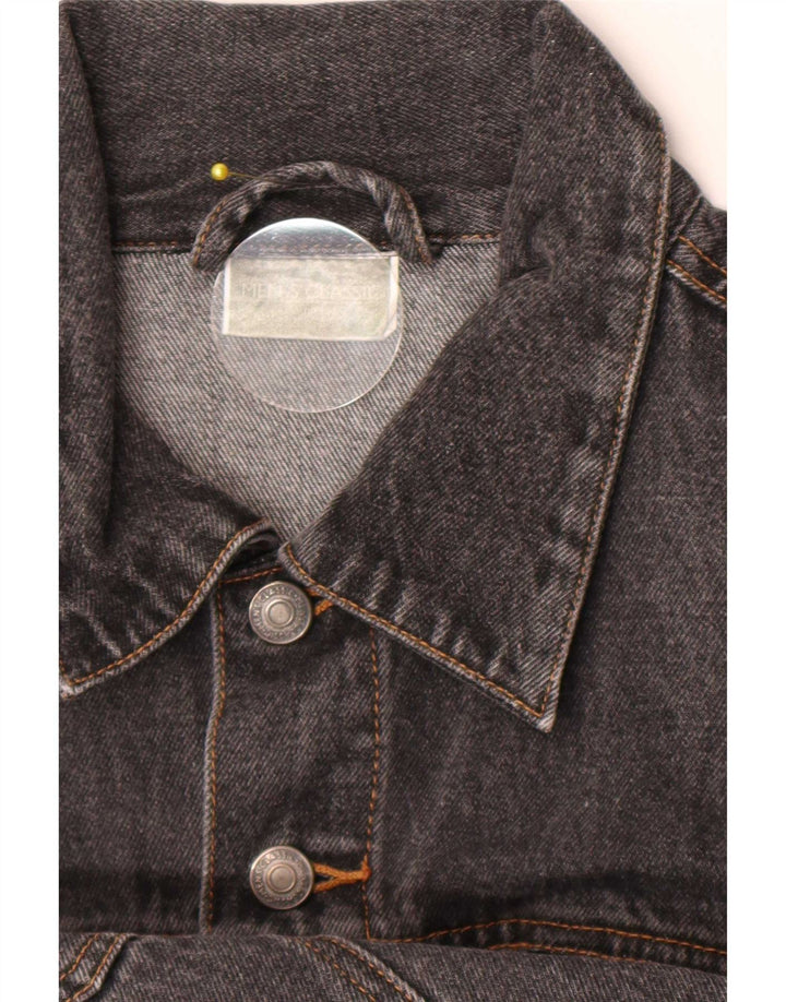 Vintage denimjakke til mænd UK 42 XL Grå bomuld