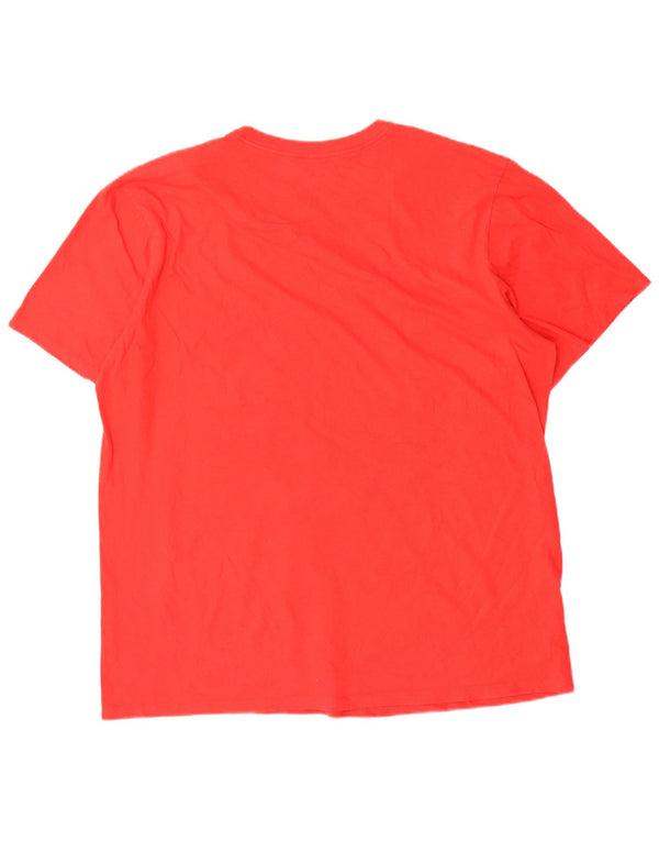 Nike Camiseta gráfica de corte atlético para hombre Top XL Algodón rojo
