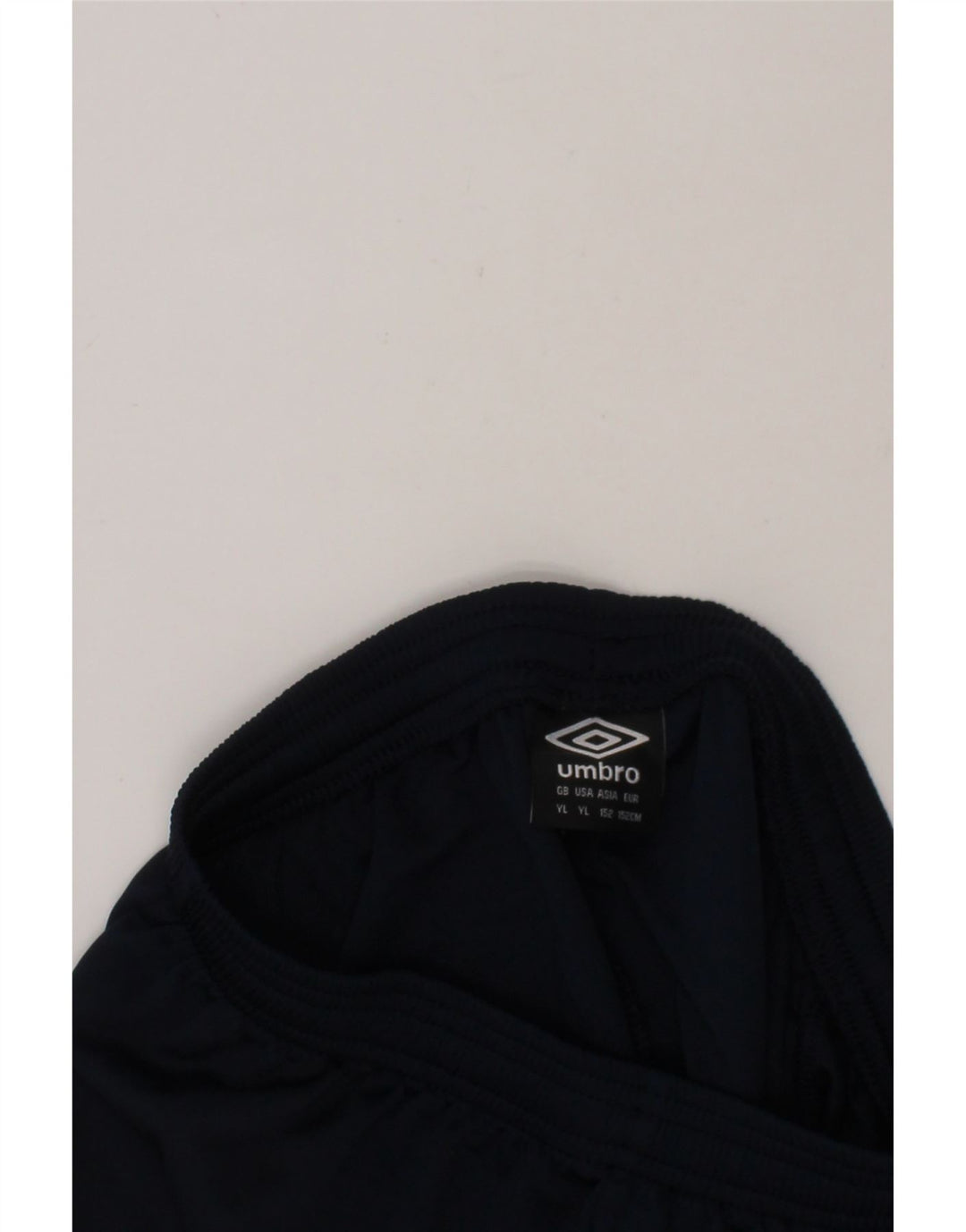 UMBRO Boys Sport Shorts 11-12 Years Large Navy Blue Polyester Vintage Umbro and Second-Hand Umbro from Messina Hembry 