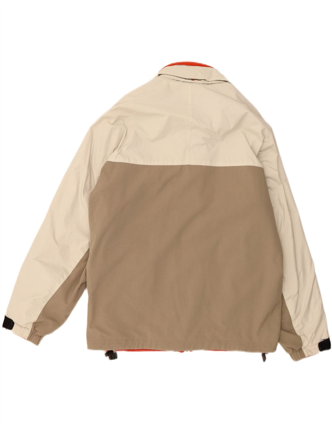 Nautica Mens Graphic Windbreaker Jacket UK 38 Medium Beige Colourblock