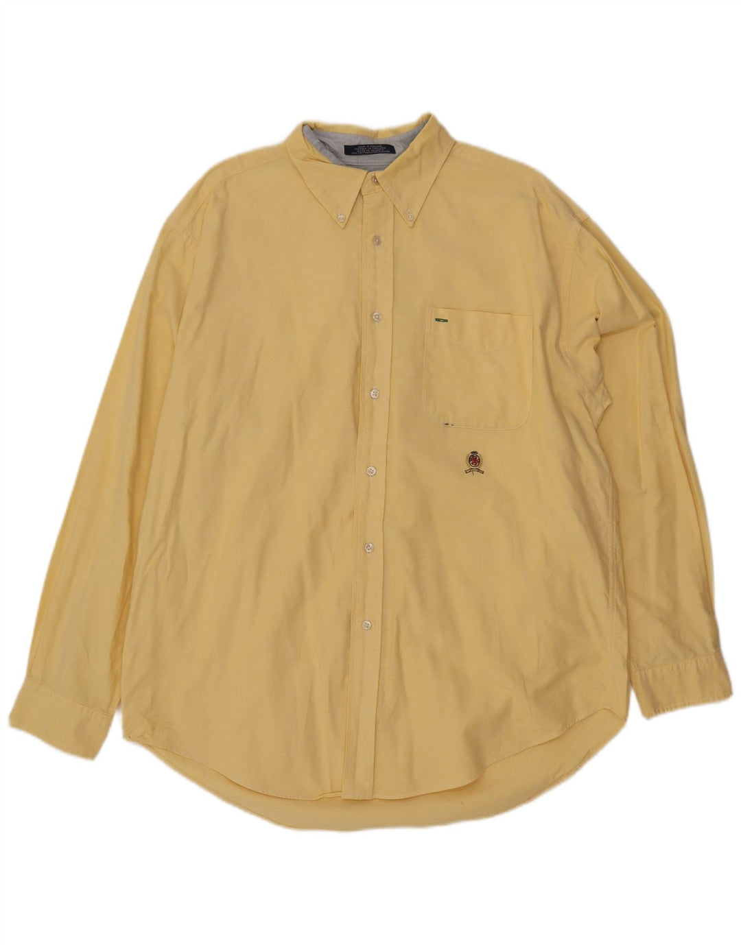 Tommy Hilfiger Herreskjorte Stor Gul Bomuld