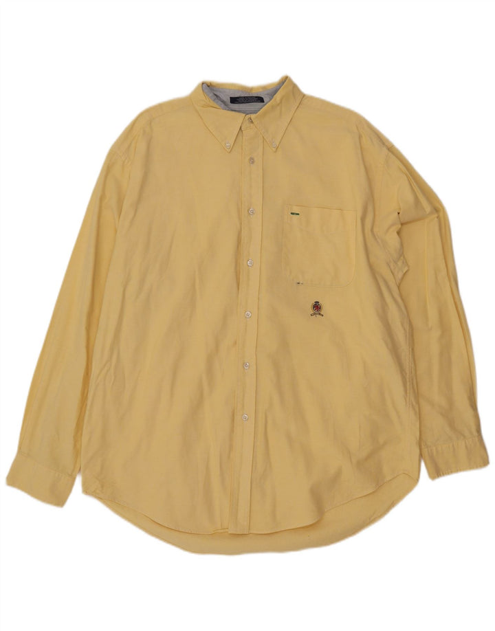 Tommy Hilfiger Herreskjorte Stor Gul Bomuld