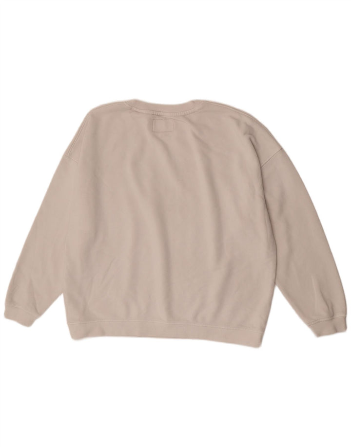 Jack Wills Damen-Sweatshirt in Übergröße mit Grafik, Gr. 40, Größe L, Weiß