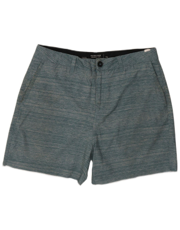 Quiksilver Mens Chino Shorts W33 Medium Green Striped