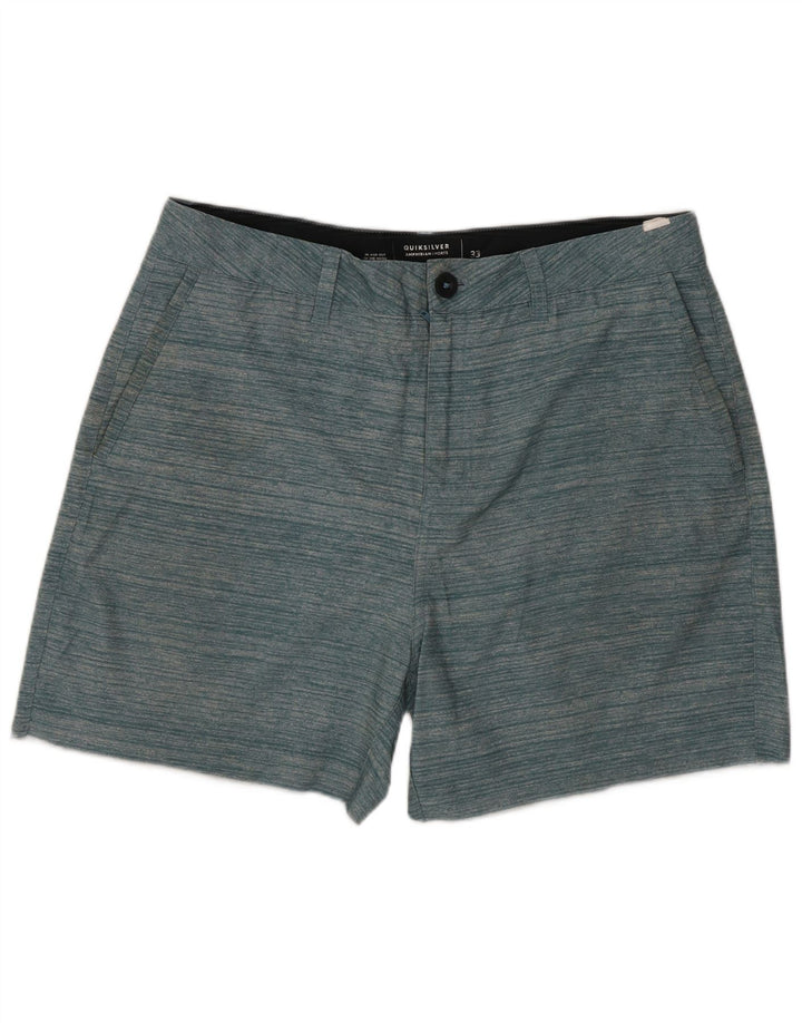 Quiksilver Mens Chino Shorts W33 Medium Green Striped