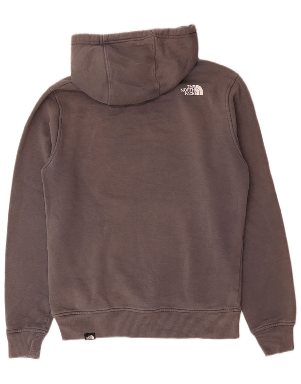 The North Face Mens Graphic Hoodie Jumper Small Grey Cotton