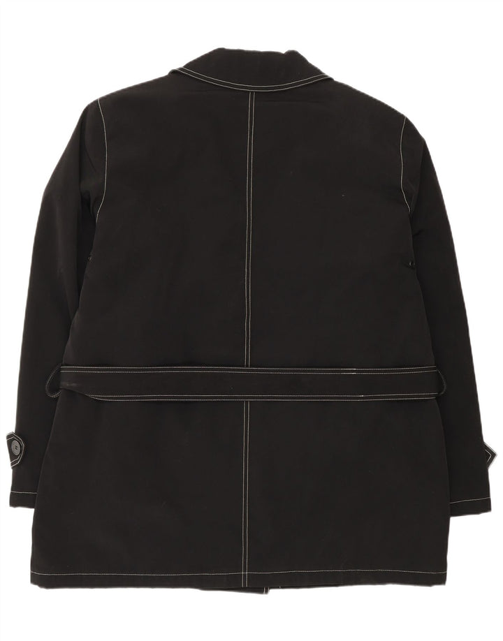 Esprit Damen Sherpa Pea Coat UK 18 XL Schwarz Polyester
