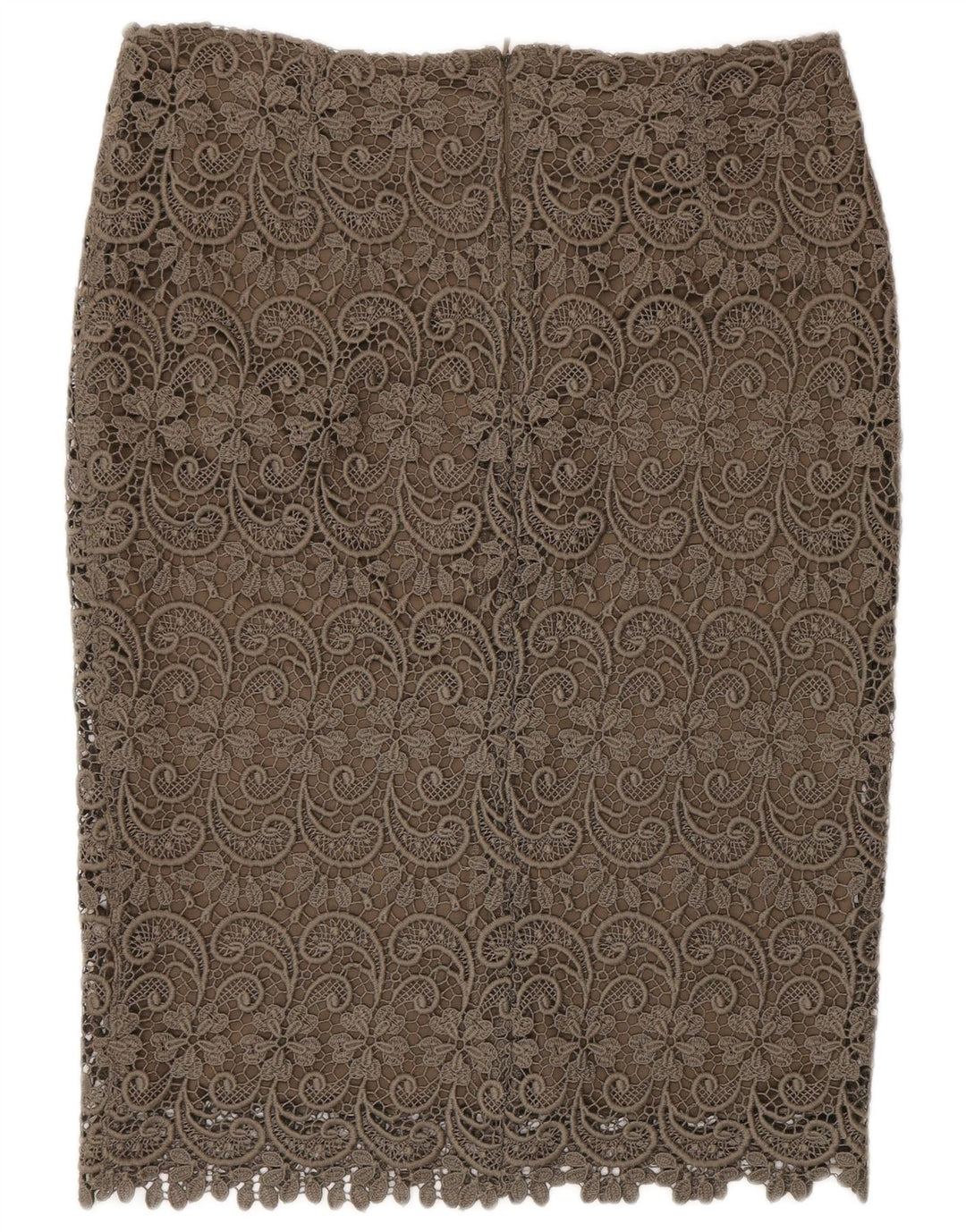 Marks & Spencer Womens Autograph Straight Skirt UK 12 Medium W30 Khaki