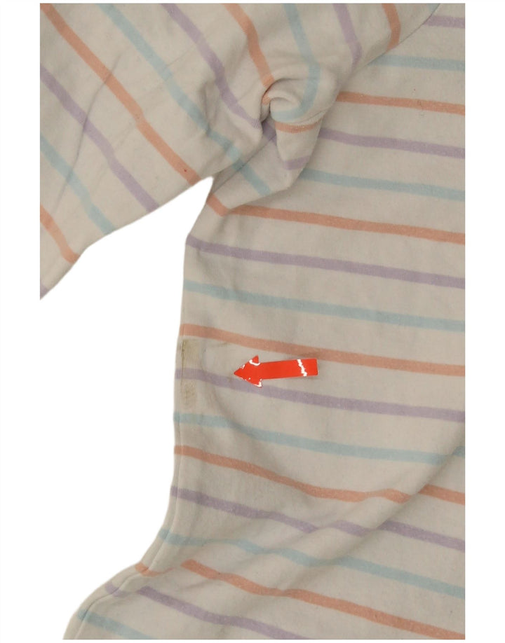 Fat Face Womens Top Long Sleeve UK 14 Medium Multicoloured Striped Cotton