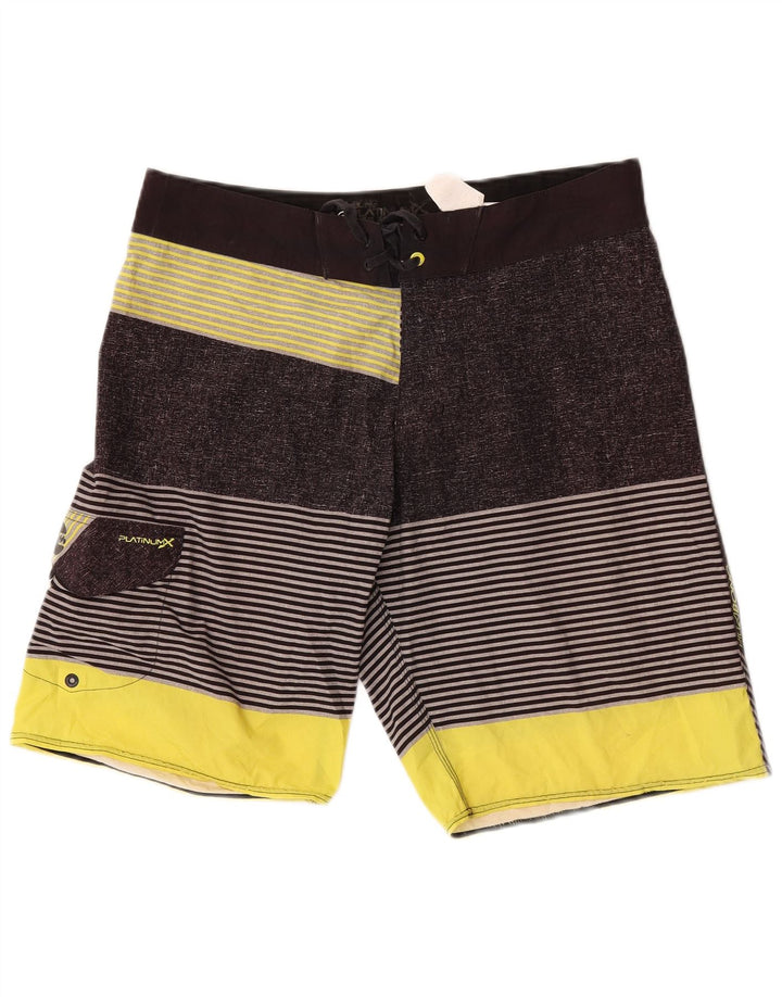 Billabong Badeshorts til mænd, store gråstribede polyester