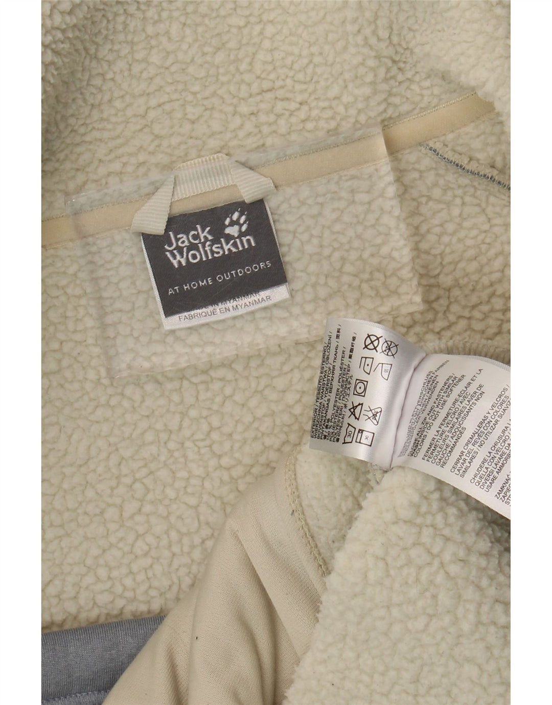 Jack Wolfskin Womens Sherpa Jacket UK 16 Large  Blue Polyester