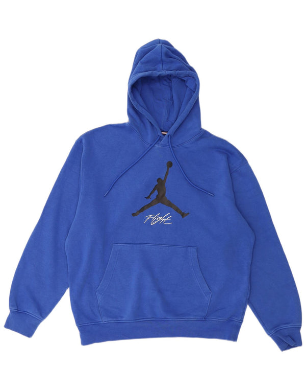 Jordan Herren-Kapuzenpullover mit Grafik, mittelblaue Baumwolle