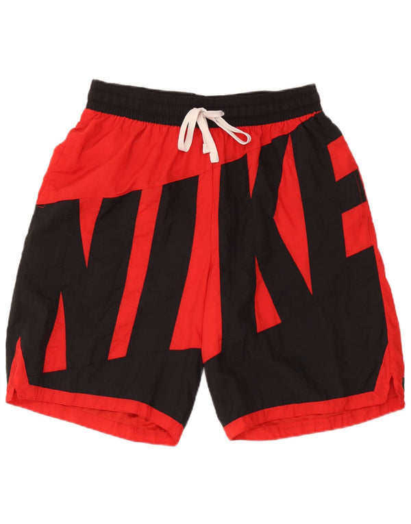 Ανδρικά γραφικά αθλητικά σορτς Nike XL Red Colourblock Nylon