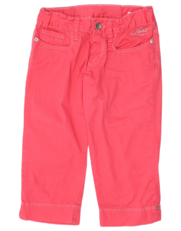 Levi's gerade Capri-Hose für Mädchen, 7–8 Jahre, W22, L14, Rosa
