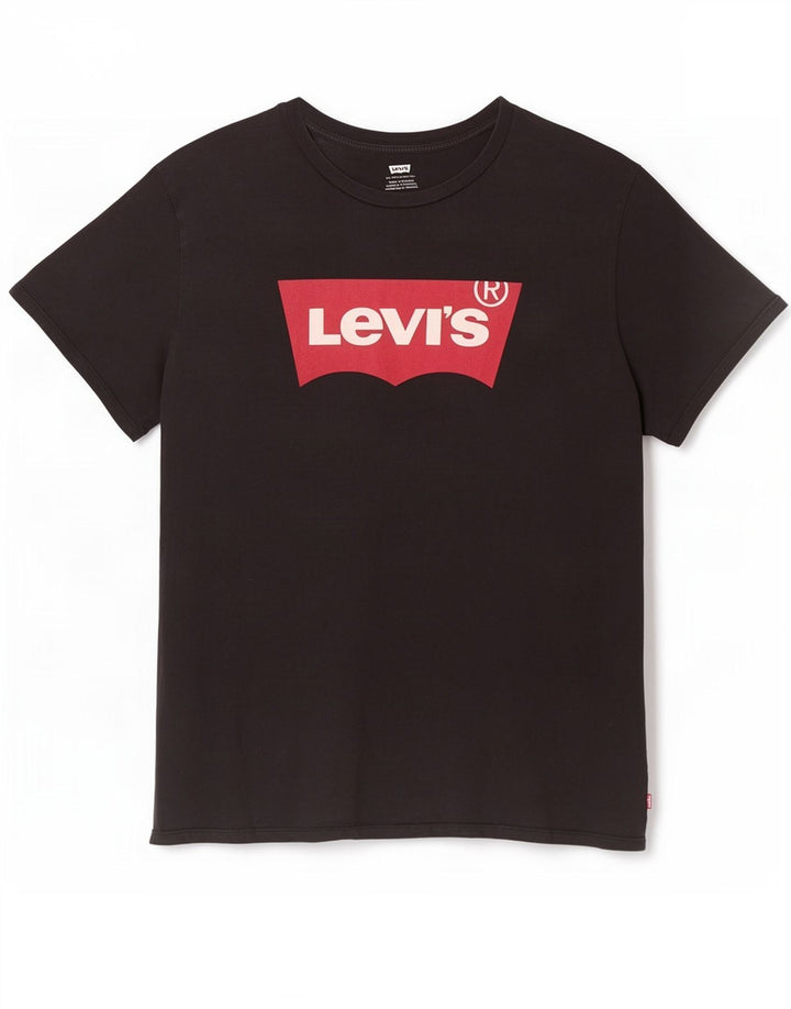 Levi's Mens Graphic T-Shirt Top 3XL Black Cotton