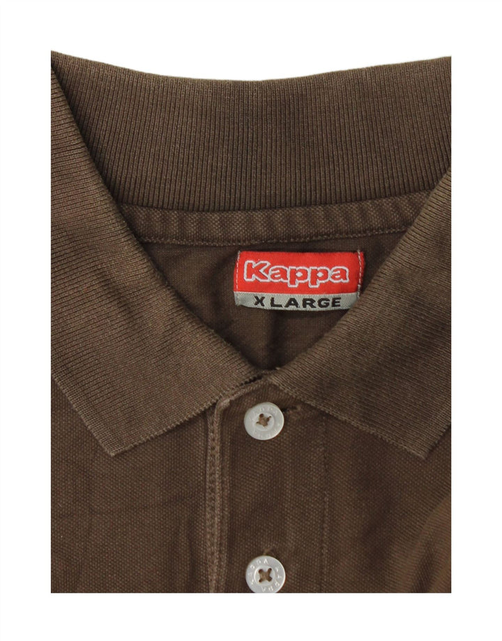 Polo Kappa da uomo XL Marrone
