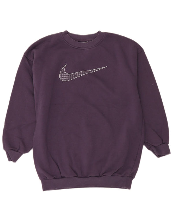Nike Mädchen-Sweatshirt mit Grafik, 12–13 Jahre, Größe L, Lila, Baumwolle