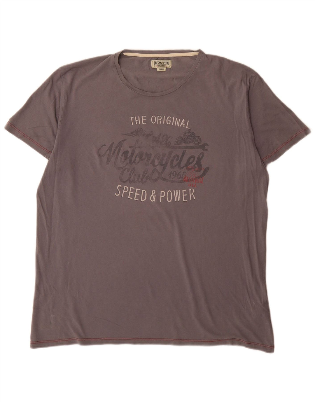 Marlboro Classics Mens Graphic T-Shirt Top 2XL Grey Cotton