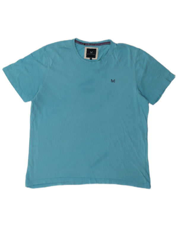 Camiseta masculina Crew Clothing Top XL algodão azul