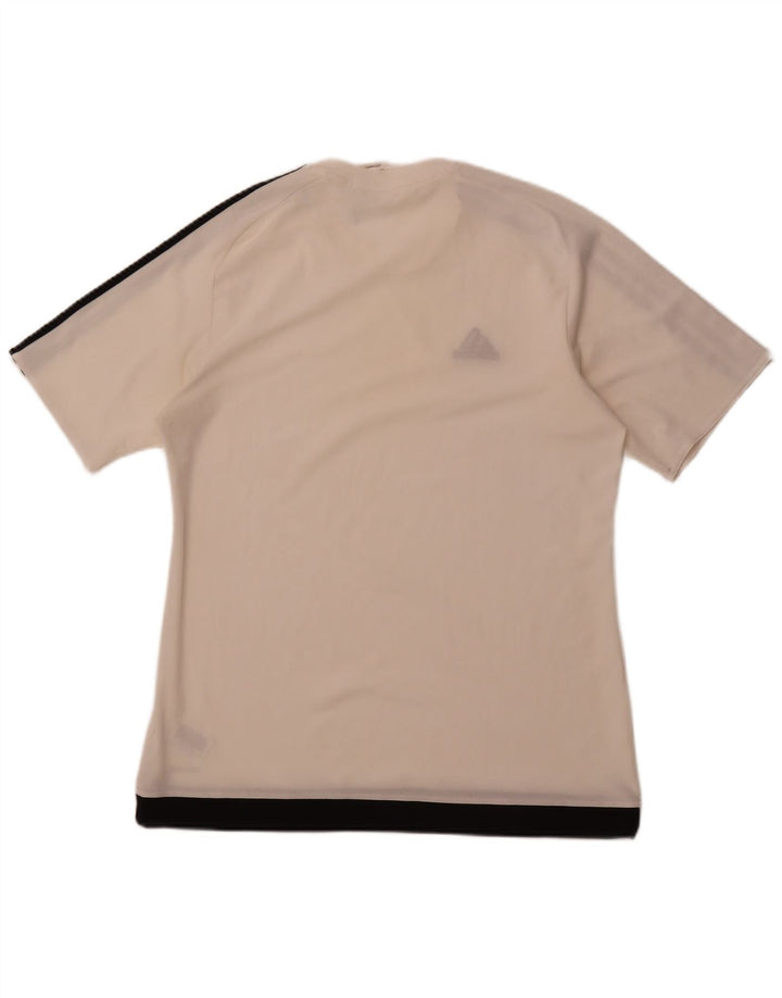 Tricou ADIDAS Climalite pentru bărbați Top mare din poliester alb
