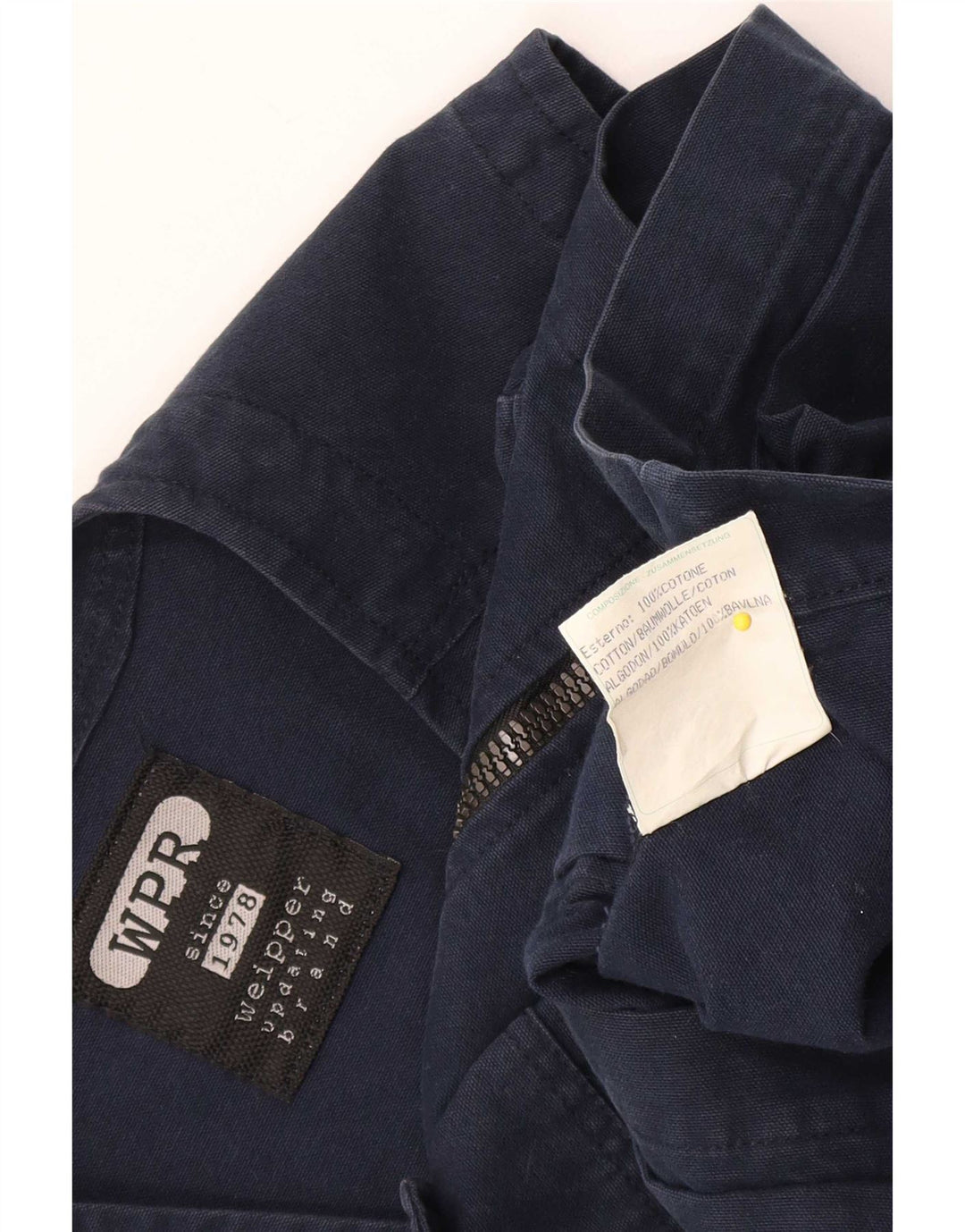 Weipper Mens Utility Gilet UK 38 Medio Azul Marino Algodón