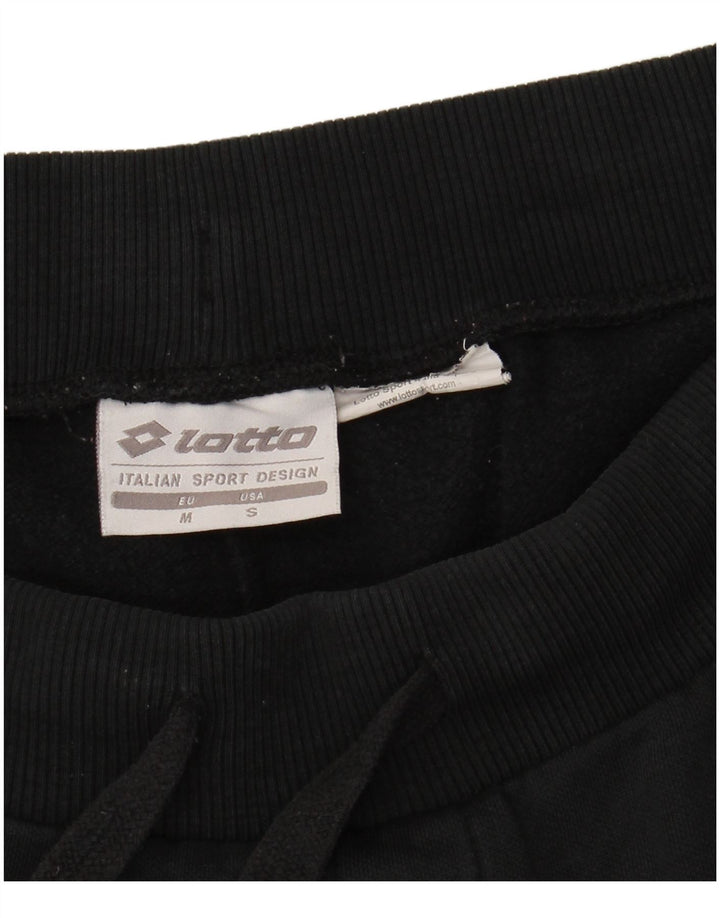 LOTTO Mens Graphic Tracksuit Trousers Joggers Medium Black