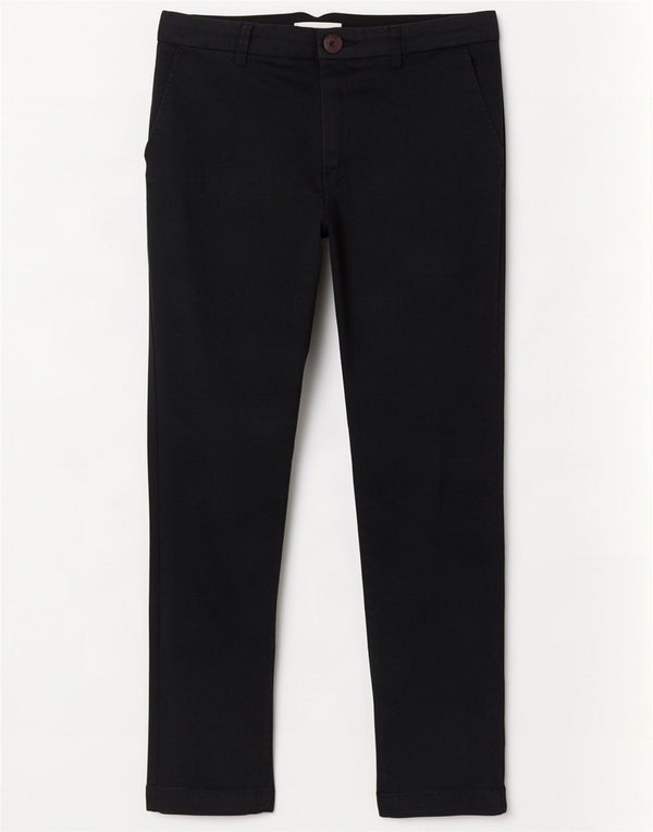 Trussardi Pantalon Chino Slim Femme EU 44 XL W34 L28 Bleu Marine Coton