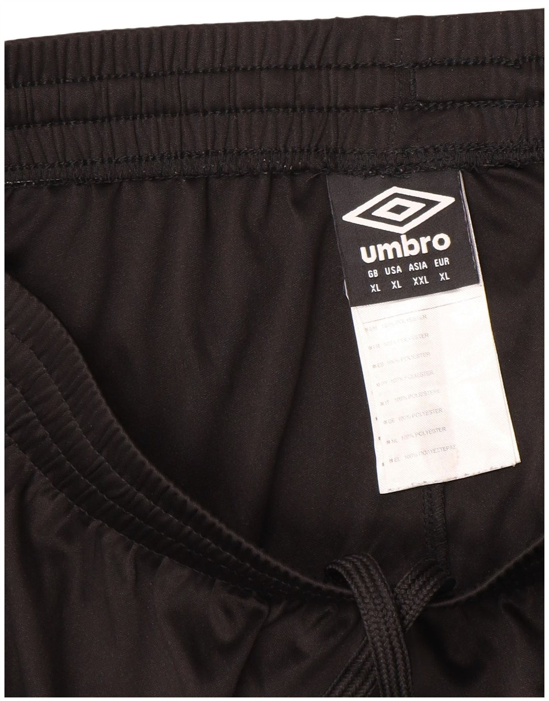 Umbro Mens Sport Shorts XL Black Polyester
