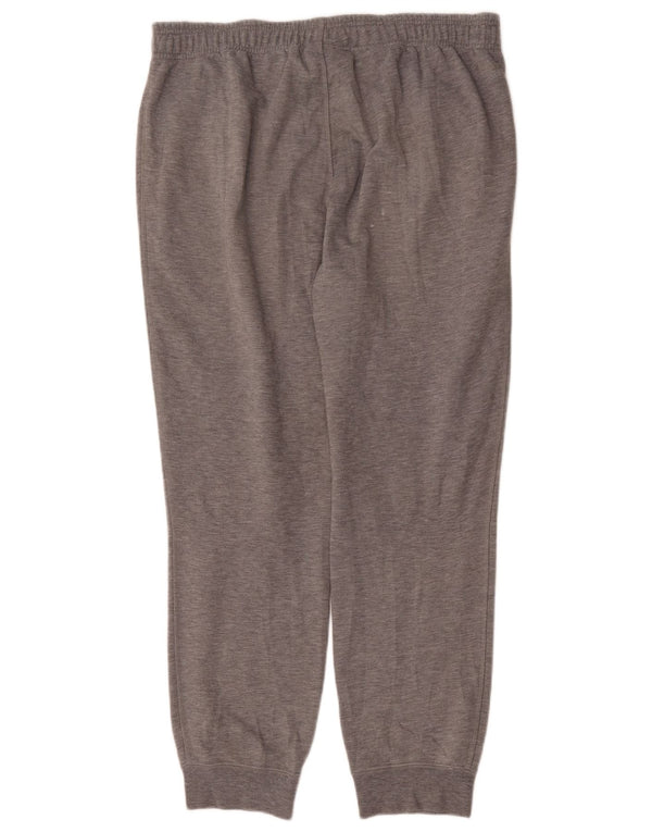 Adidas Mens Graphic Tracksuit Trousers Joggers XL Grey Flecked Cotton