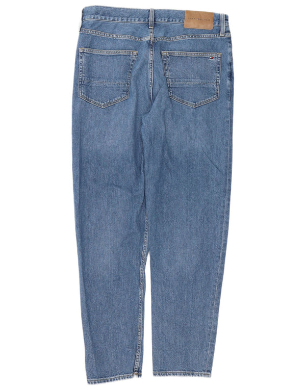 Tommy Hilfiger Mens Harlem Relaxed Fit Tapered Jeans W32 L32 Blue Cotton